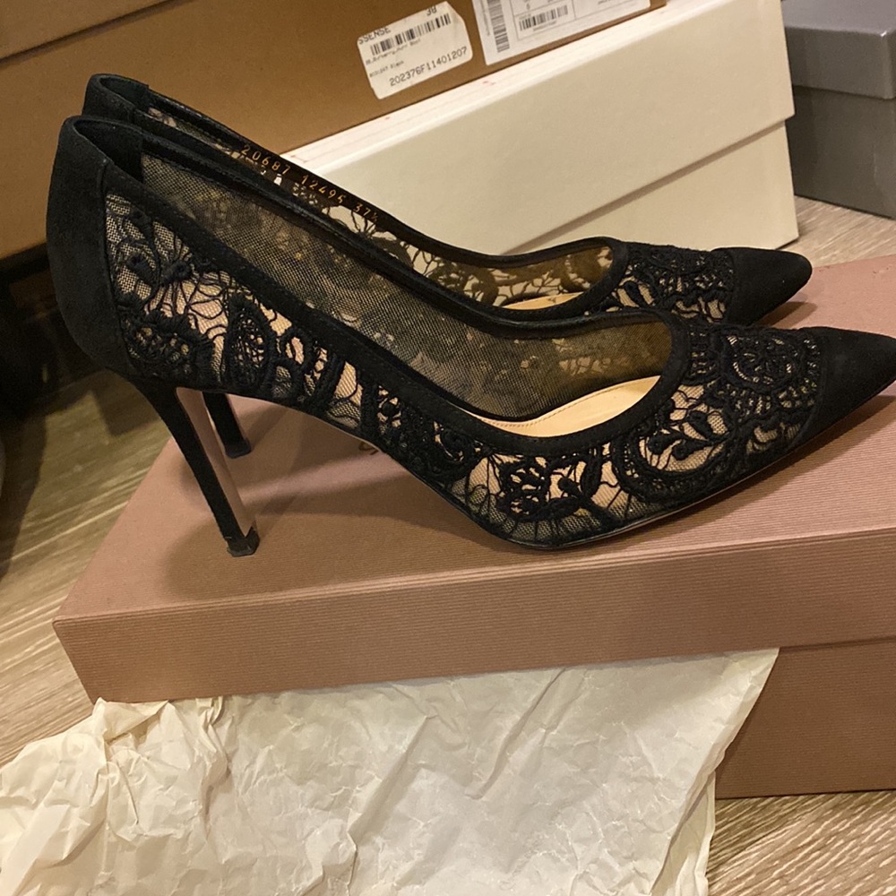 Gianvito Rossi Camoscio Black